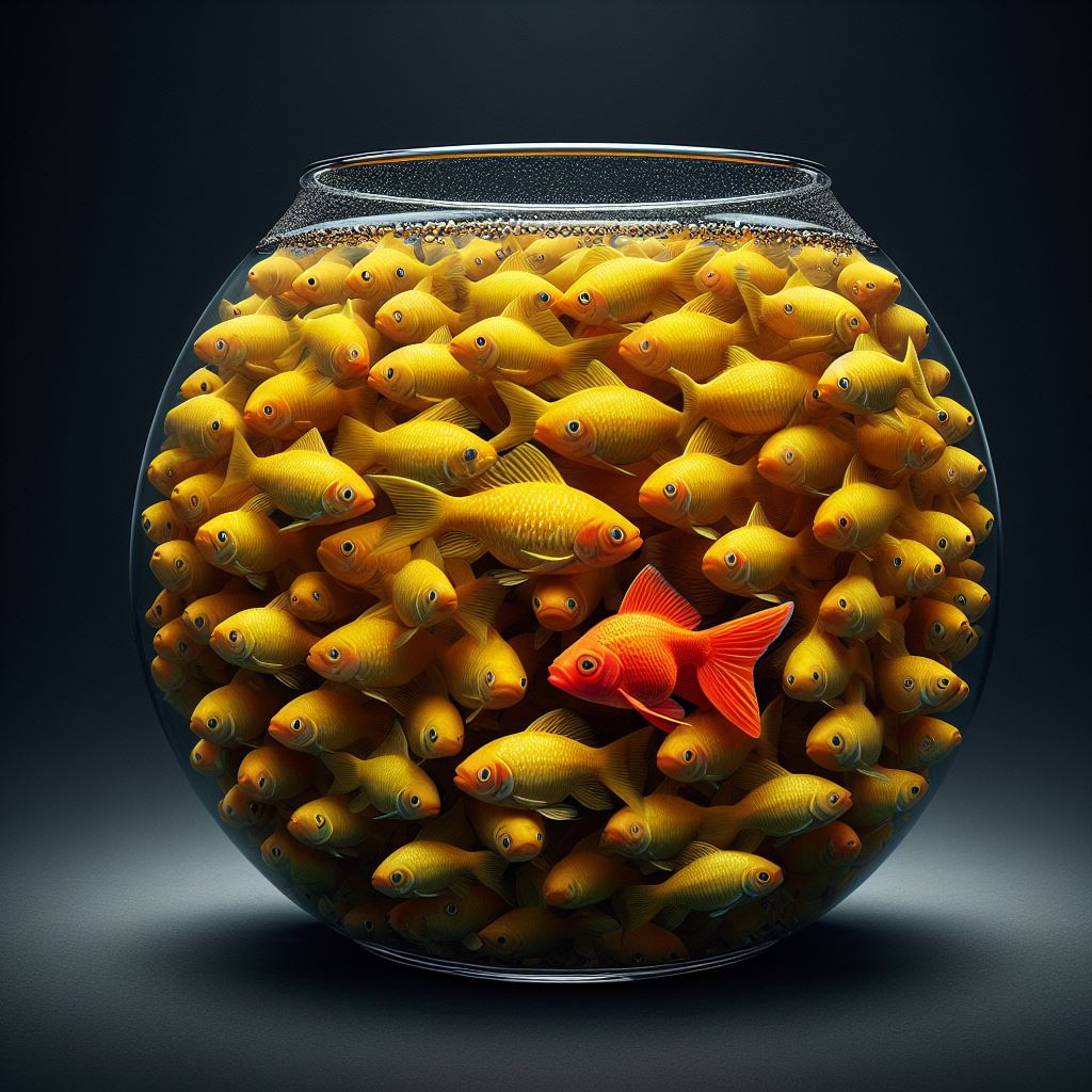 stand out fish bowl